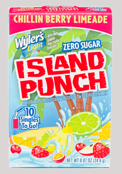 (MHD 03/2023) Wyler's Island Punch - Chillin Berry Limeade